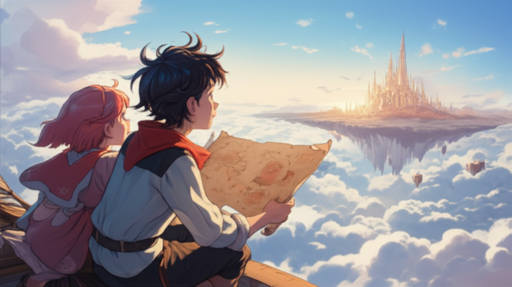 天空の地図と月光草