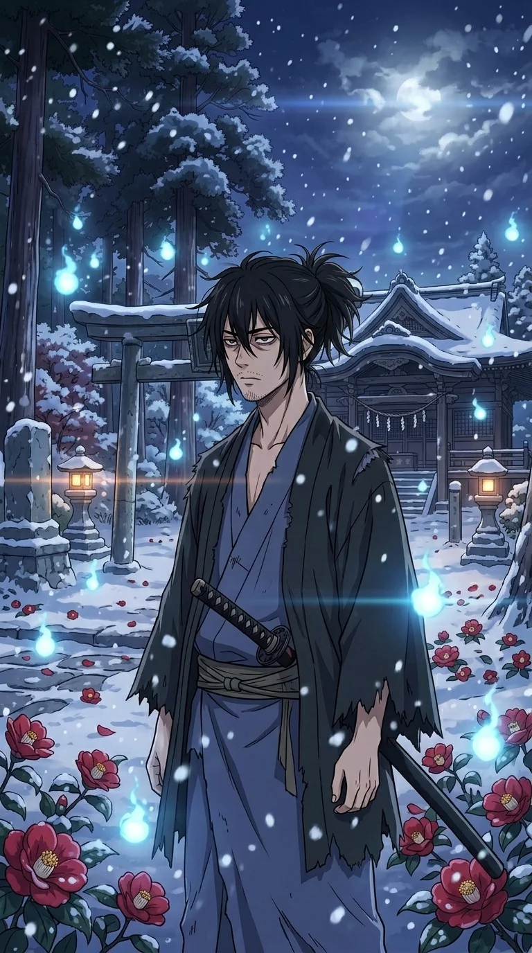 狂い咲く真紅の椿と、死を喰らう妖刀の鎮魂歌