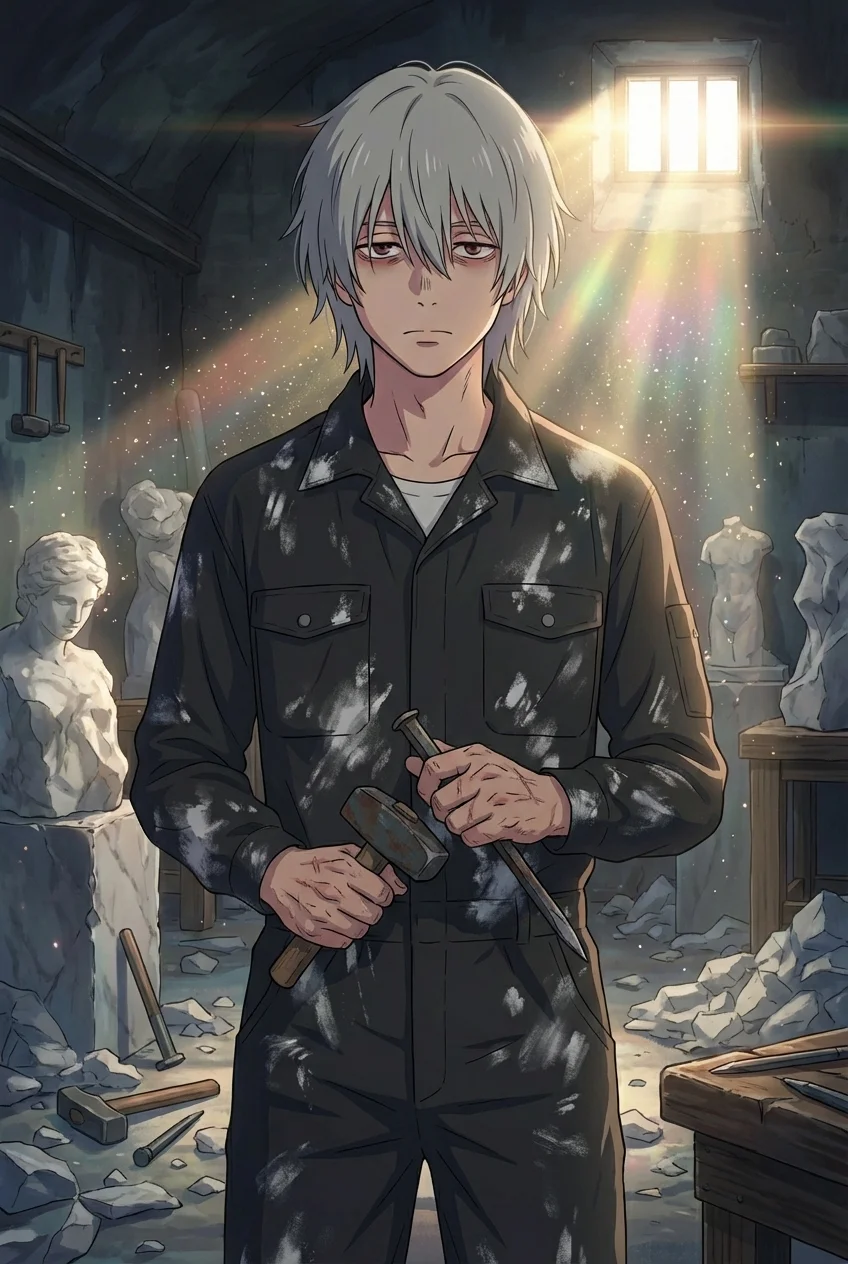 蒼き心臓の彫刻