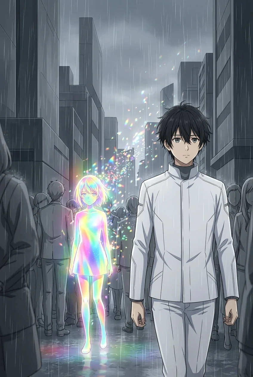 モノクロームの海で、君だけが七色に泣いていた