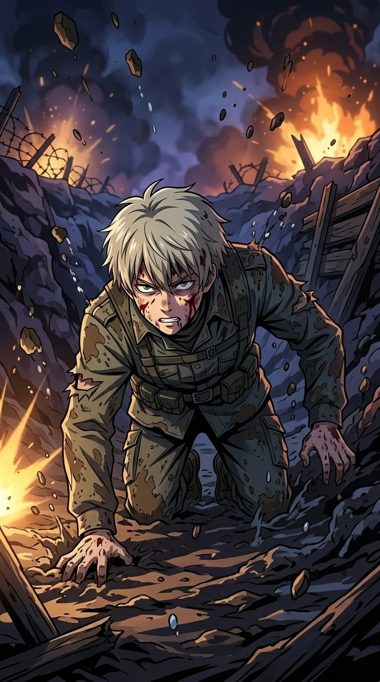囮にされた少年兵は、白銀の死神から泥を這いずってでも逃げ延びる