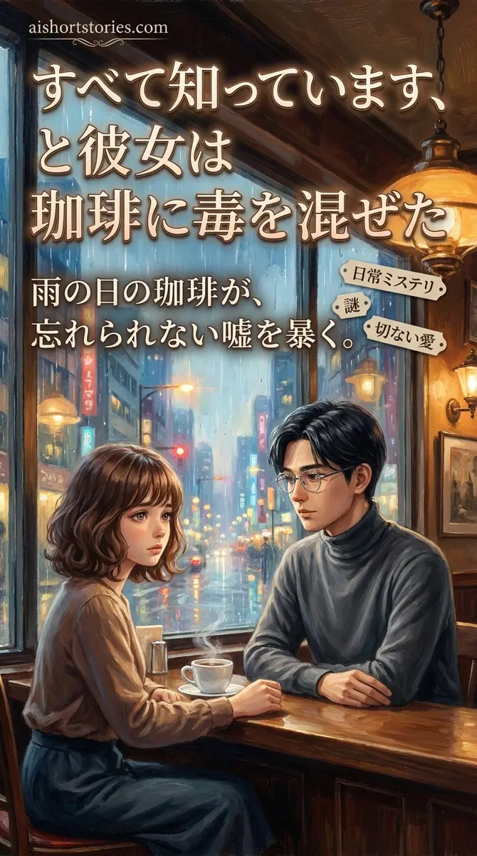 すべて知っています、と彼女は珈琲に毒を混ぜた