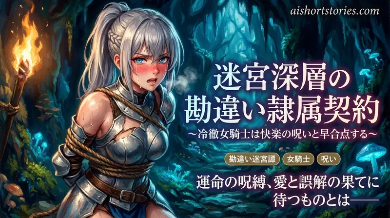 迷宮深層の勘違い隷属契約 〜冷徹女騎士は快楽の呪いと早合点する〜