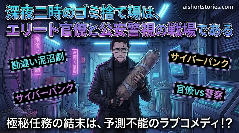 深夜二時のゴミ捨て場は、エリート官僚と公安警視の戦場である