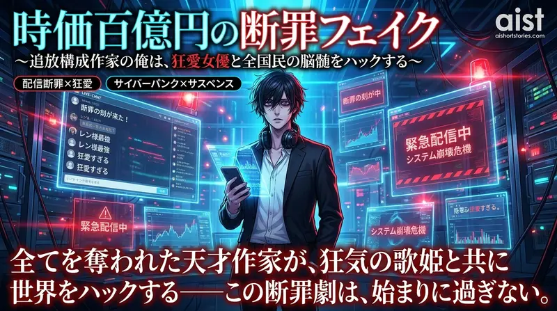 時価百億円の断罪フェイク〜追放構成作家の俺は、狂愛女優と全国民の脳髄をハックする〜