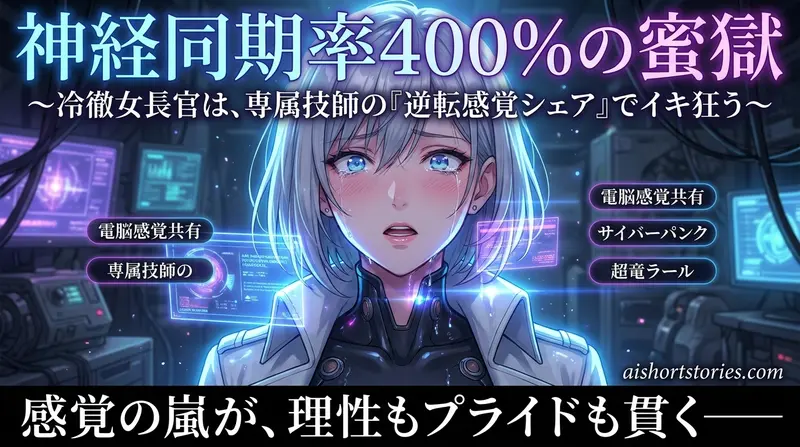 神経同期率400%の蜜獄〜冷徹女長官は、専属技師の『逆転感覚シェア』でイキ狂う〜