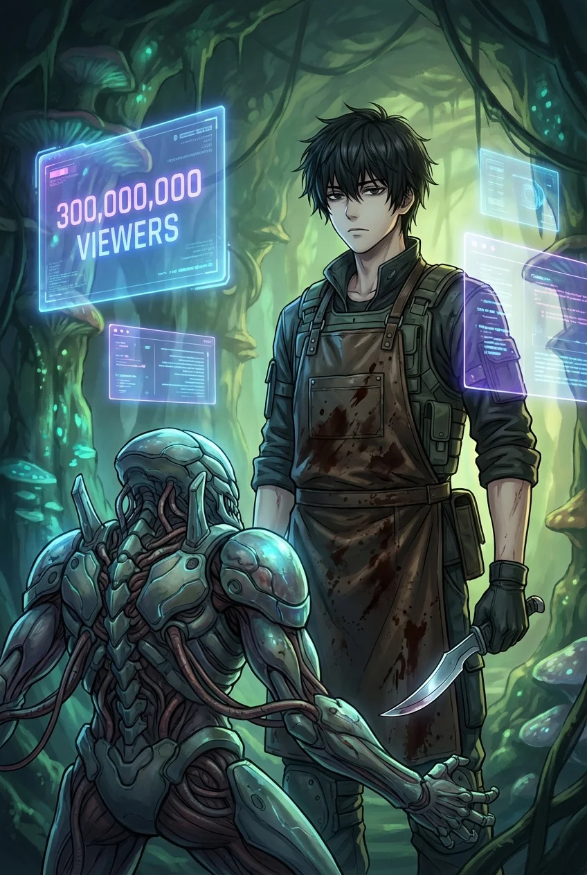 神殺しの解体ショー ～最底辺の清掃人がS級ボスを『現地加工』したら、同接が億を超えた件～