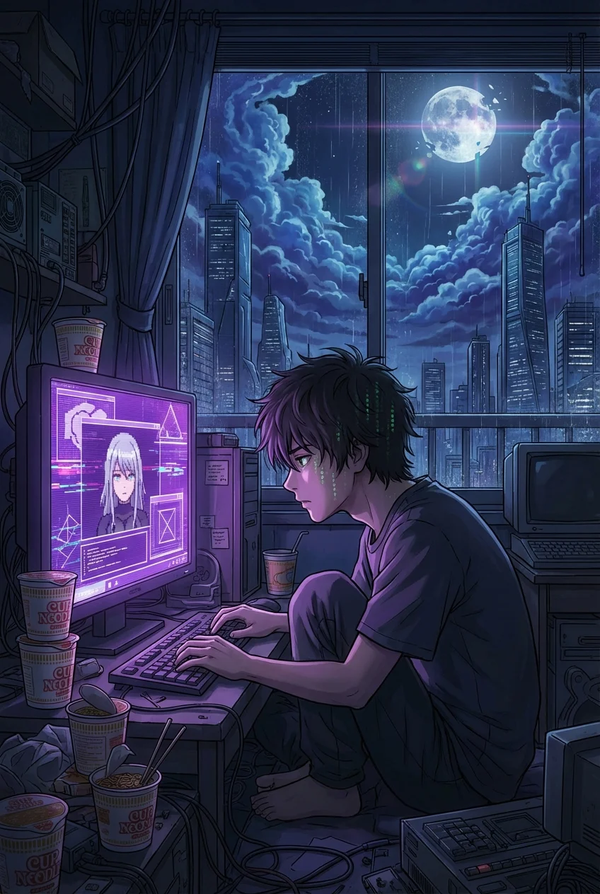 肉体を捨てた日、彼女はモニタの中で笑った